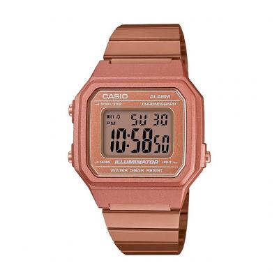 Casio - B650WC-5AVT Reloj vintage rose gold para dama resistente al agua