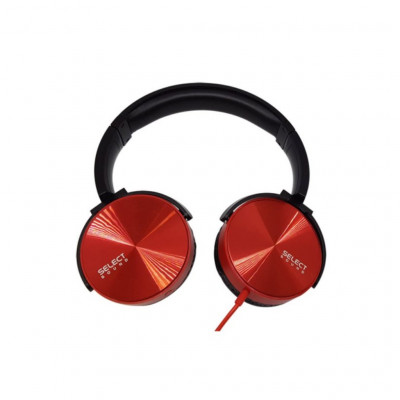 Select Sound - H100 Rojo Audífonos Over Ear Hifi con Manos Libres